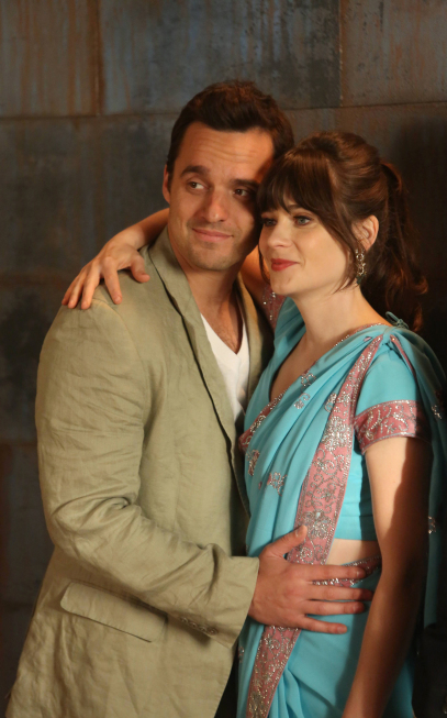 Still of Zooey Deschanel and Jake Johnson in New Girl (2011)