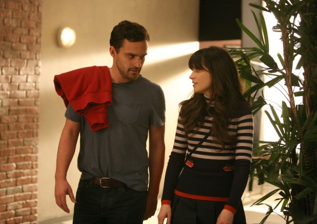 Still of Zooey Deschanel and Jake Johnson in New Girl (2011)