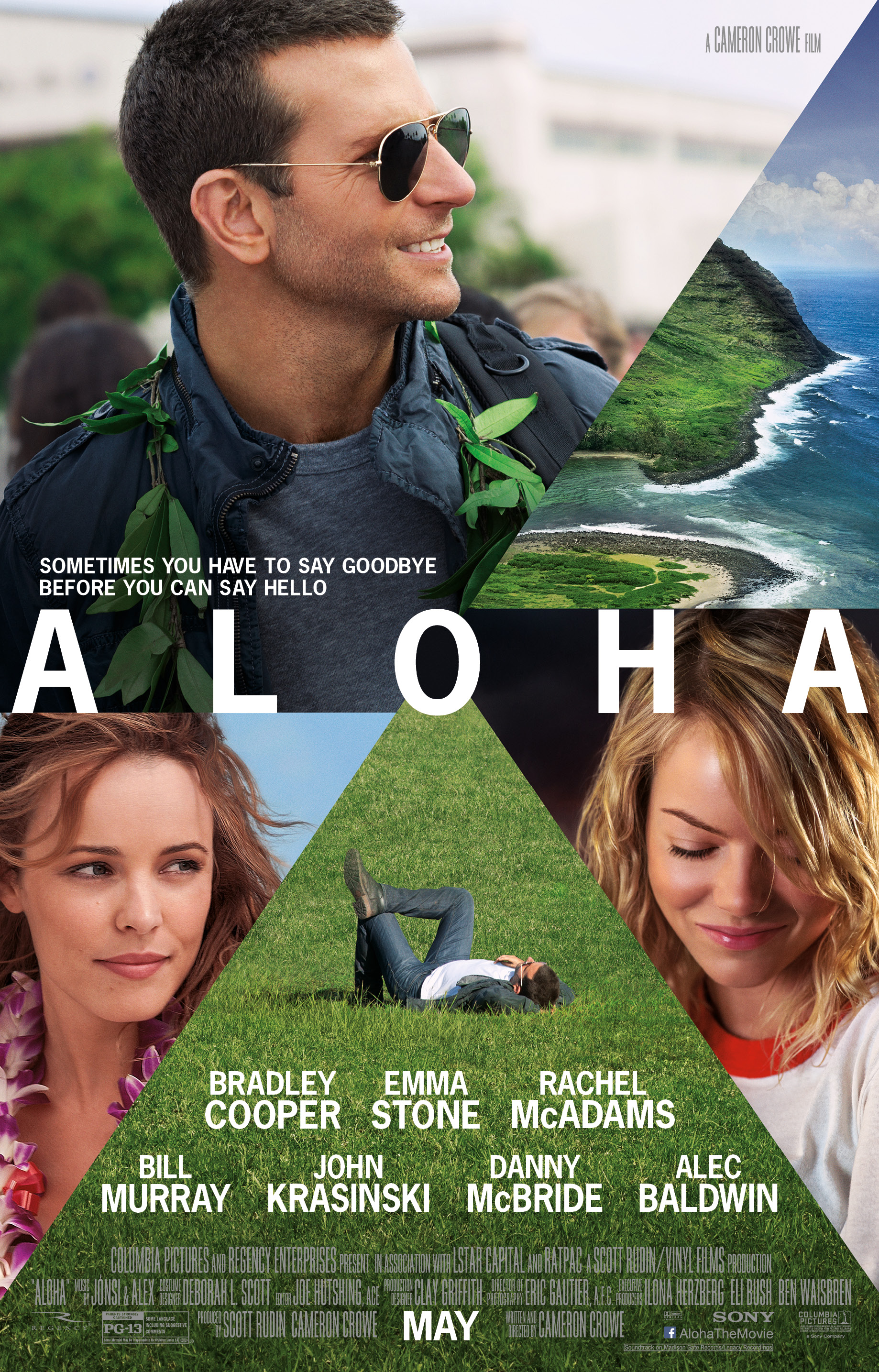 Bradley Cooper, Rachel McAdams and Emma Stone in Aloha (2015)
