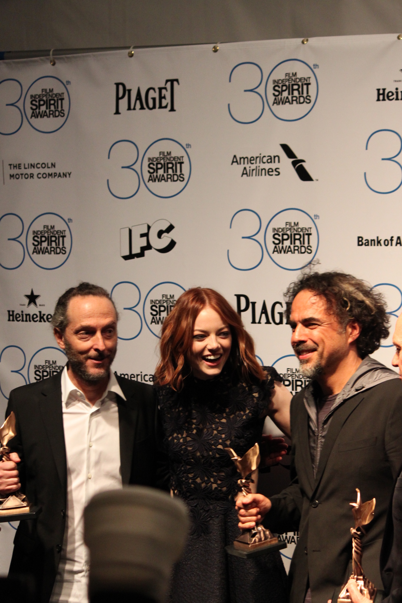Alejandro González Iñárritu, Emmanuel Lubezki and Emma Stone