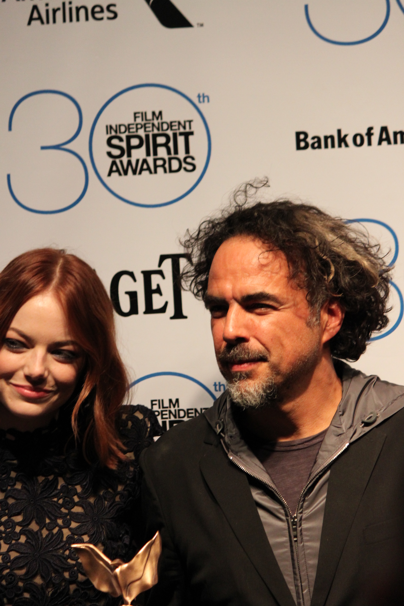 Alejandro González Iñárritu and Emma Stone