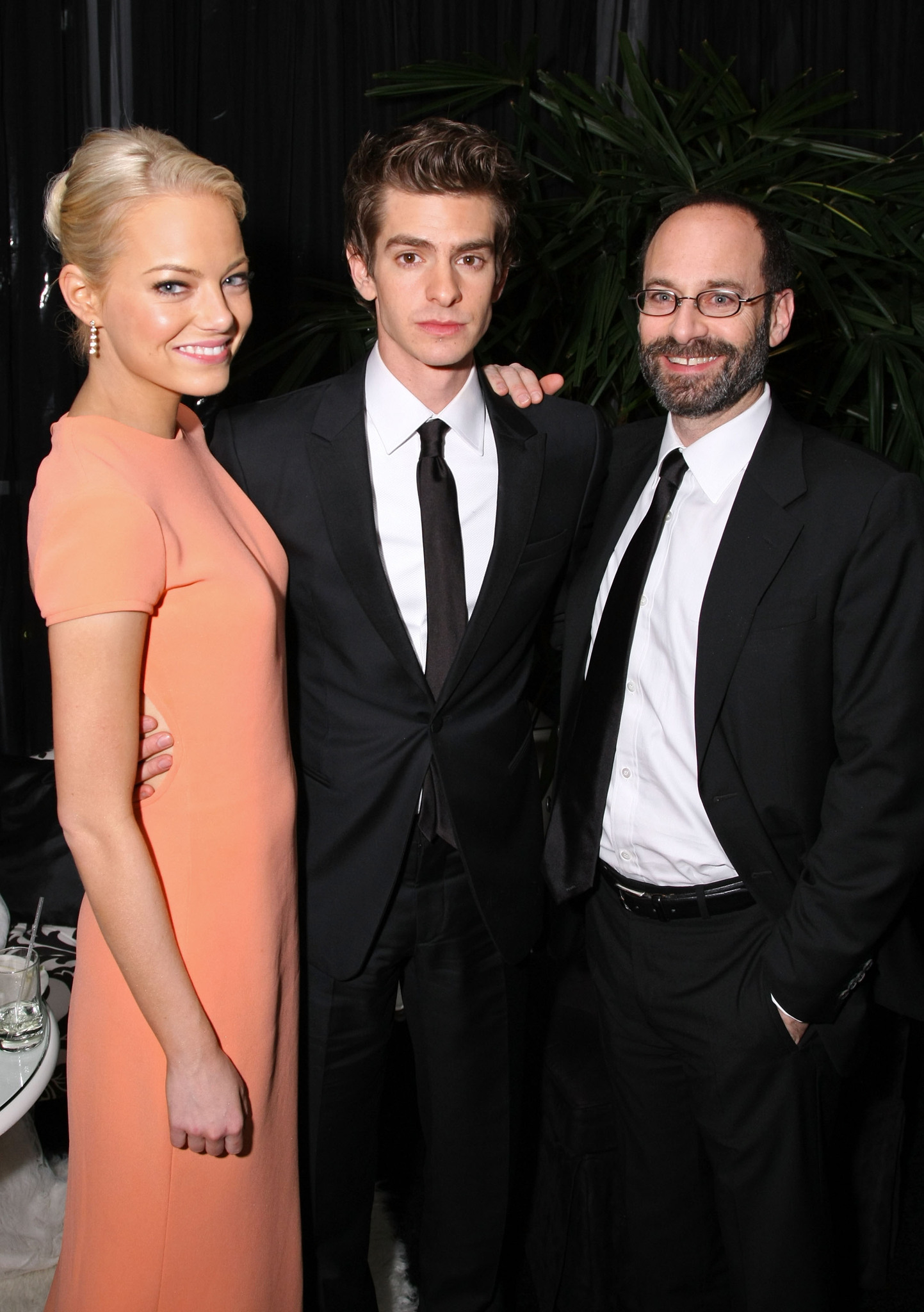 Doug Belgrad, Emma Stone and Andrew Garfield