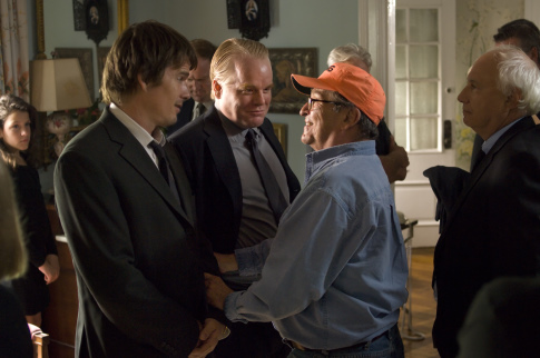 Ethan Hawke, Philip Seymour Hoffman and Sidney Lumet in Before the Devil Knows You're Dead (2007)