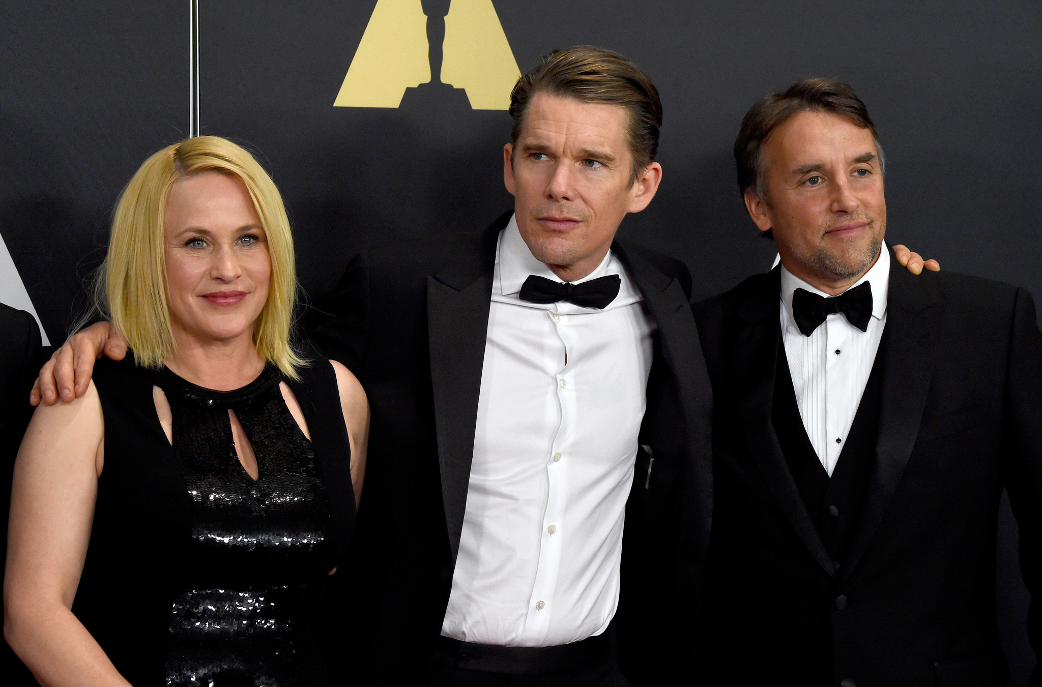 Patricia Arquette, Ethan Hawke and Richard Linklater