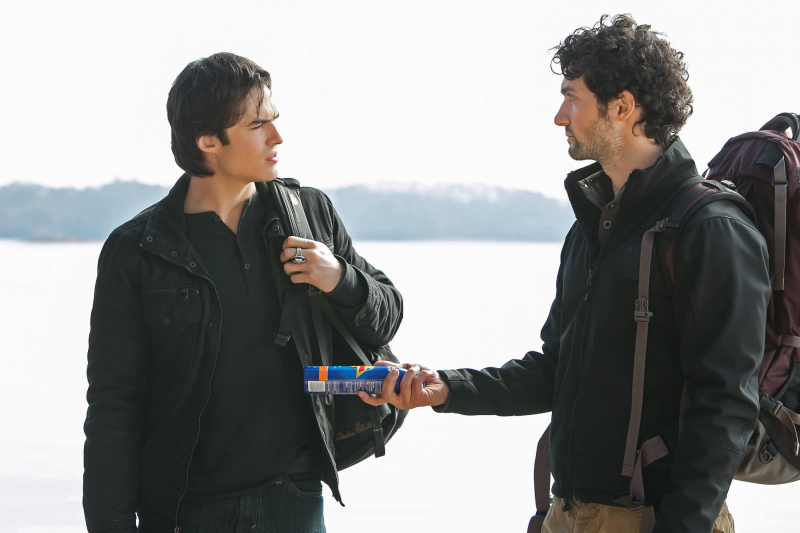 Still of David Alpay and Ian Somerhalder in Vampyro dienorasciai (2009)