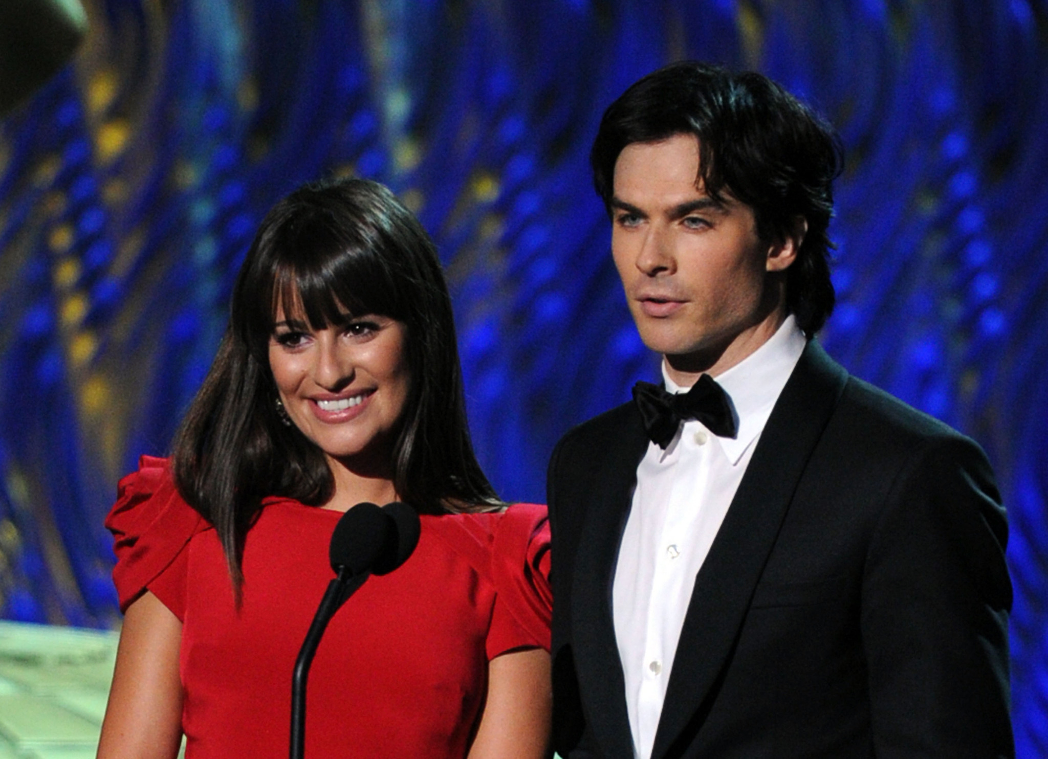 Lea Michele and Ian Somerhalder