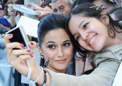 Emmanuelle Chriqui at event of The Lucky Ones (2008)