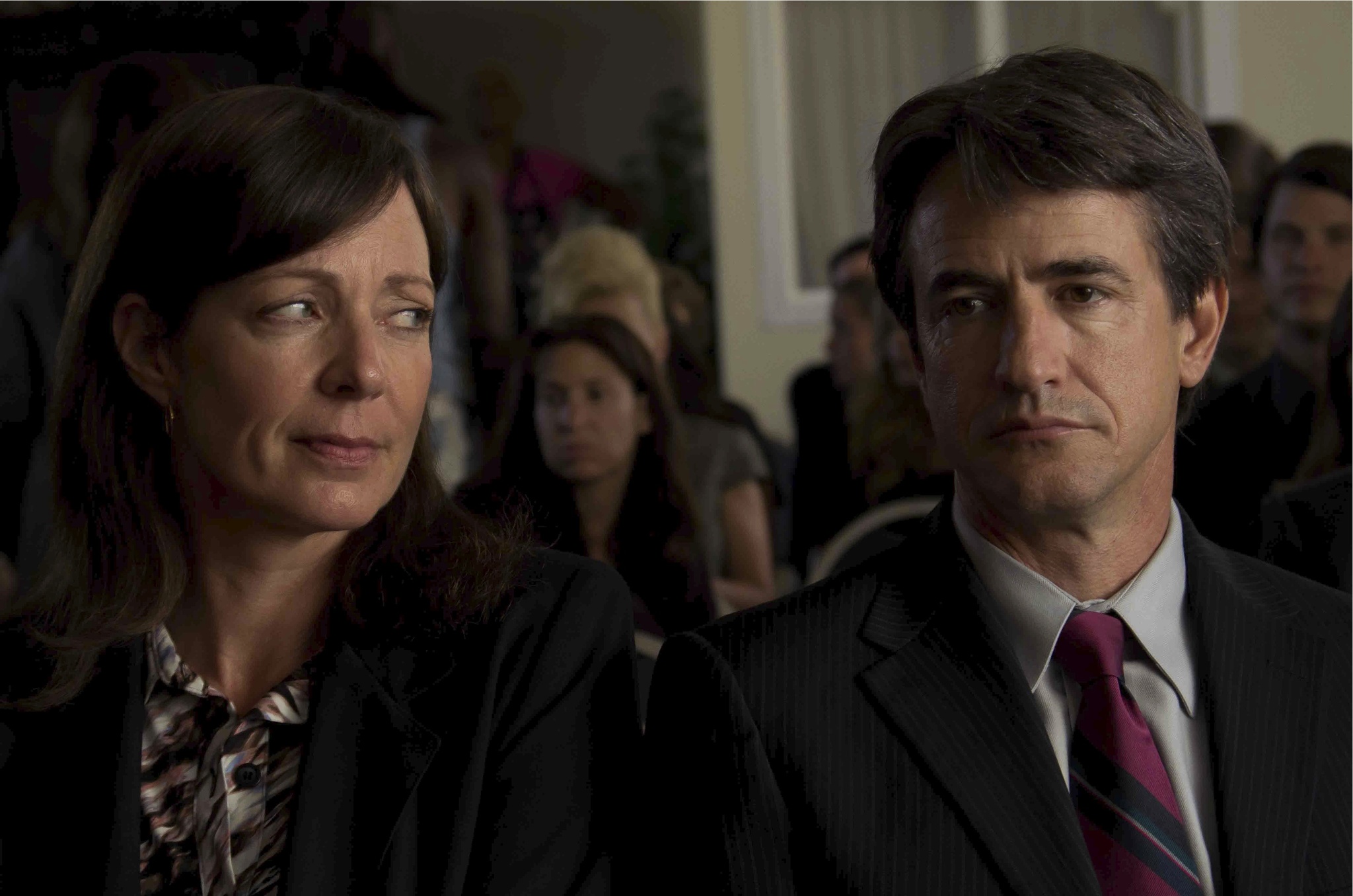 Still of Dermot Mulroney and Allison Janney in Struck by Lightning (2012)