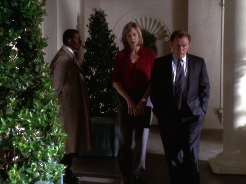 Still of Martin Sheen and Allison Janney in The West Wing (1999)