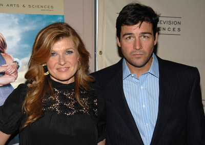 Connie Britton and Kyle Chandler at event of Friday Night Lights (2006)
