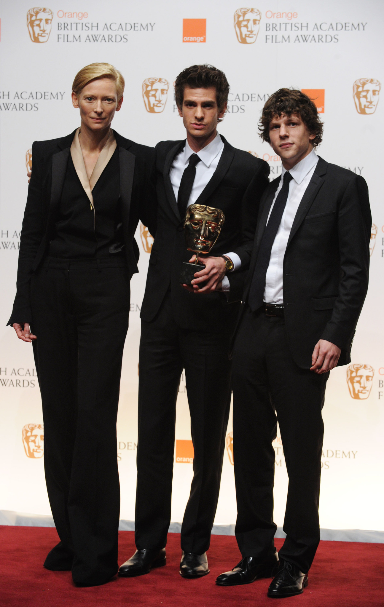 Jesse Eisenberg, Tilda Swinton and Andrew Garfield