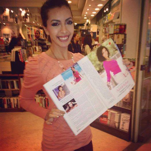 In Cairo, Egypt with my magazine spread in 