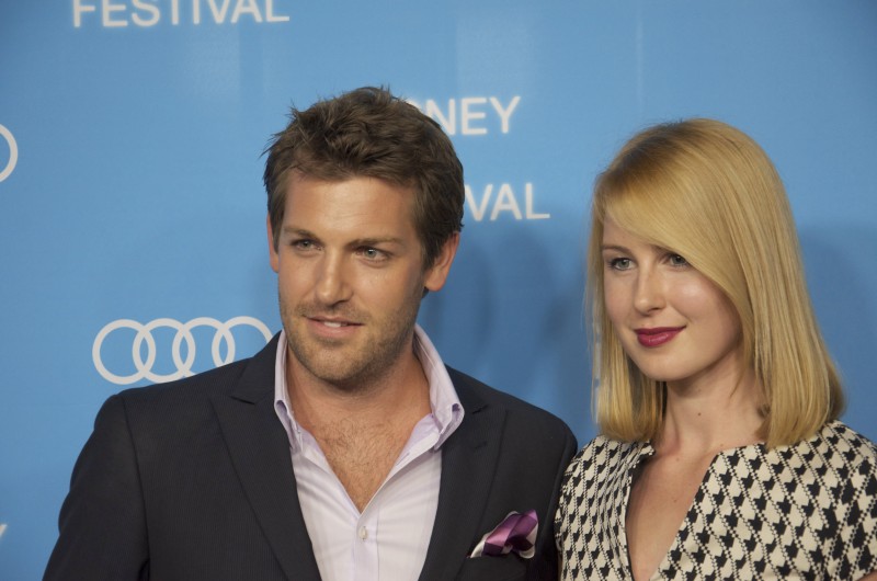 Tim Ross and girlfriend, Kristina Brew, at Sydney Film Festival's Opening Night, 2014