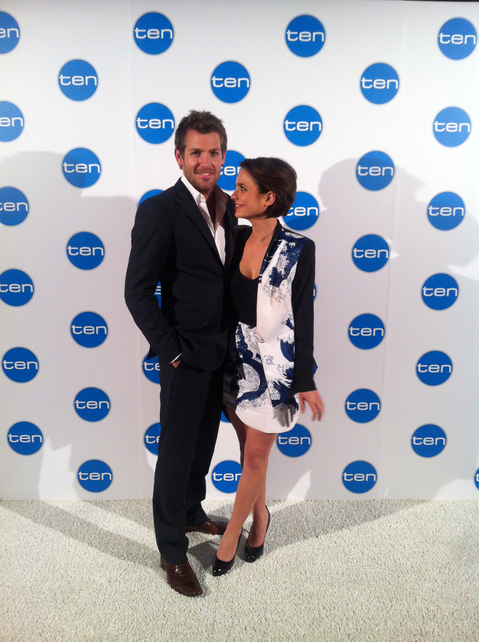 Tim Ross and Jess Tovey at Channel 10's Winter Launch, 2013