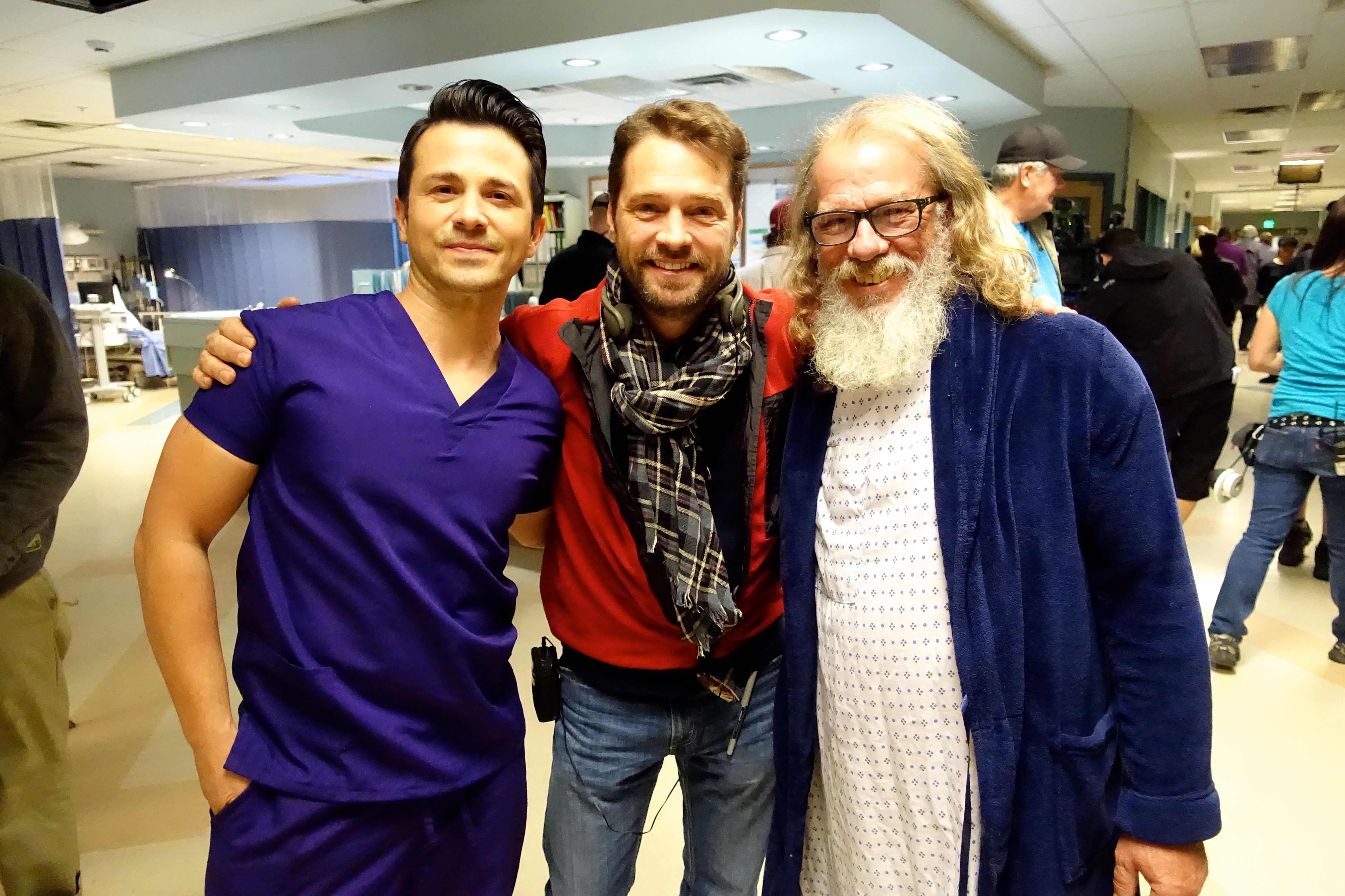 Martin Palmer with Freddy Rodriguez and Jason Priestley, The Night Shift 