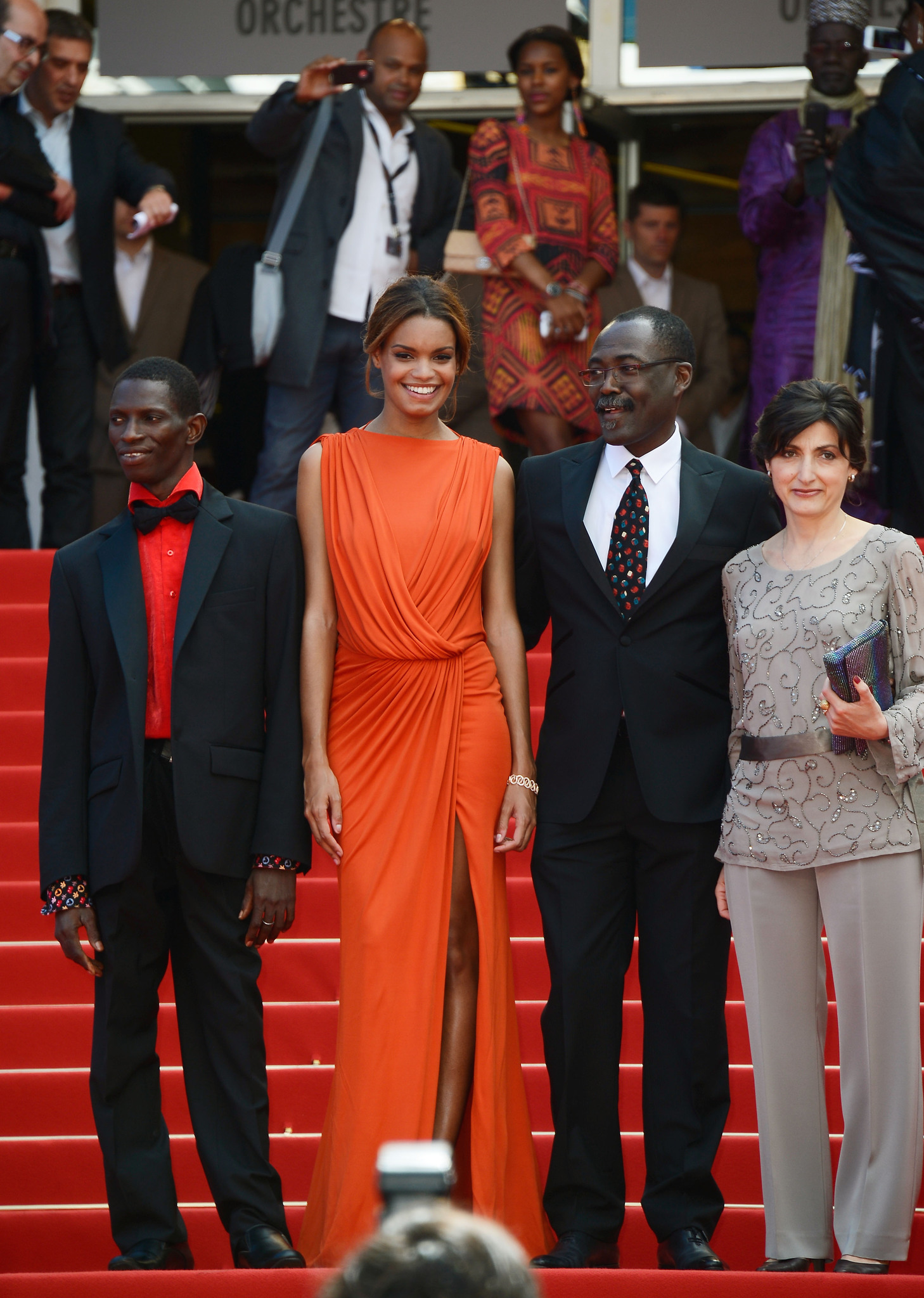 Mahamat-Saleh Haroun, Florence Stern, Anaïs Monory and Souleymane Démé at event of Grigris (2013)