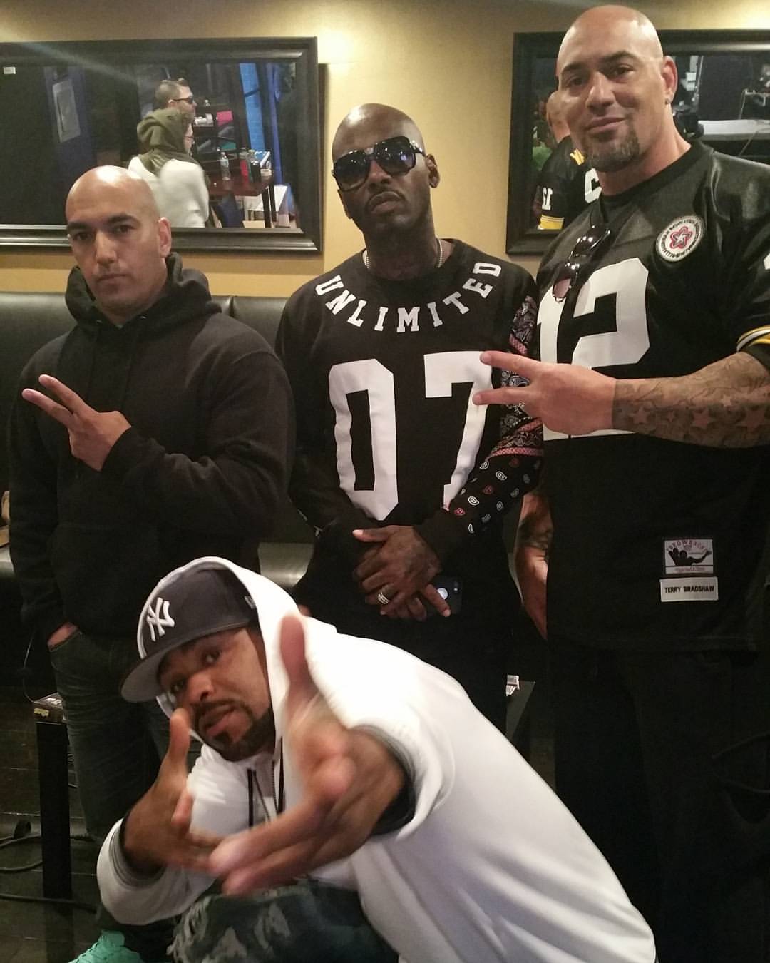 Gerard Cordero ,Method-Man , Treach and Sid O'Connell on set of Equal Standard