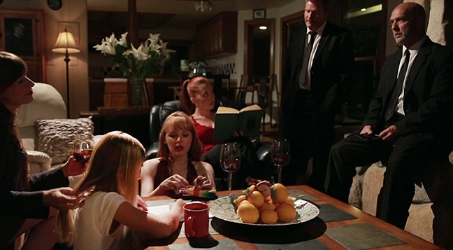 Still of Kristen Watson, Karen Michel Pavlick, Christina Rowader, Lauren Nash, Noah Staggs, and Brian Bell in Blood Relatives and Buzz Kill (2013)