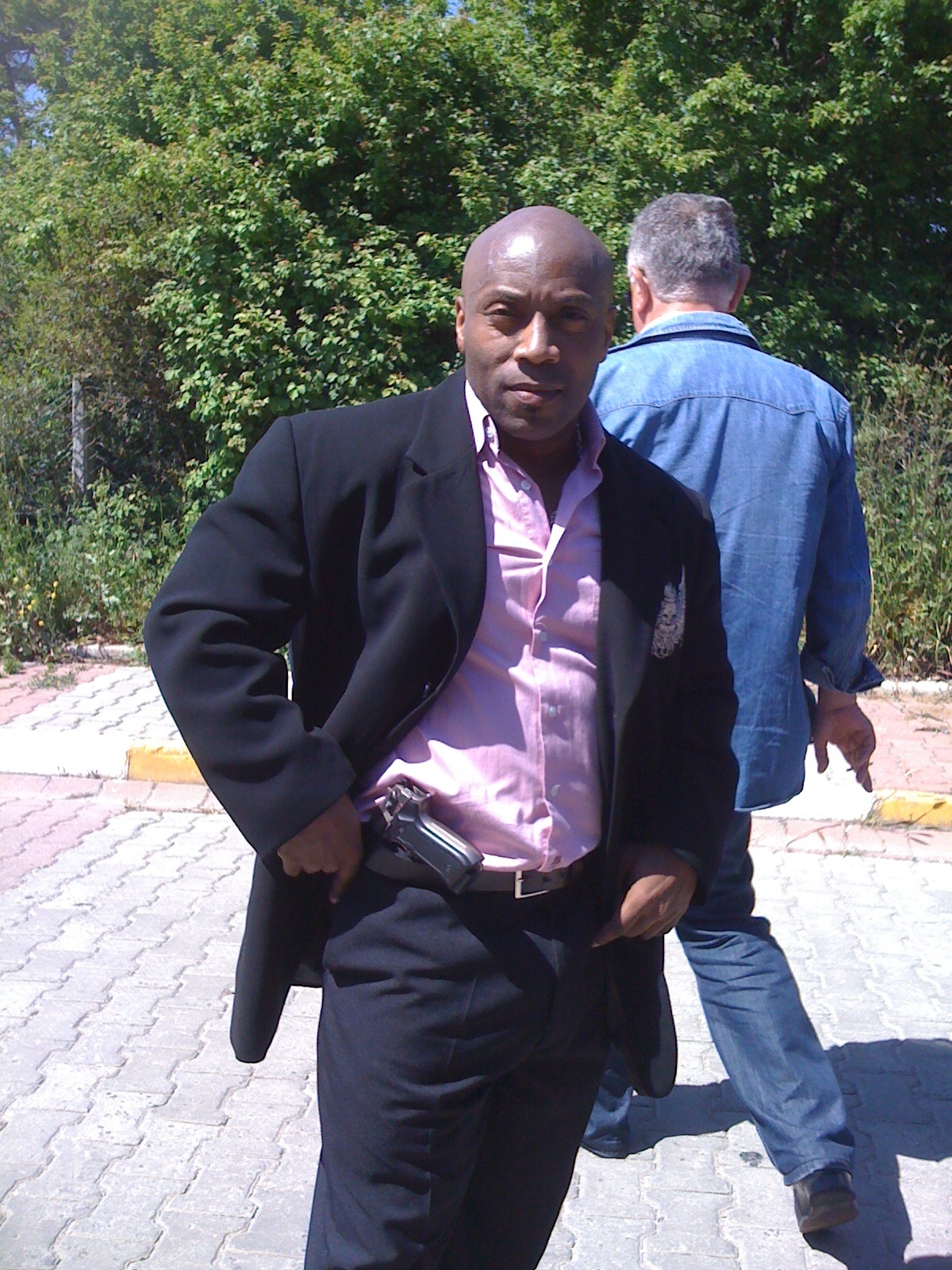 Acting on a sitcom. International viewing. Played a bodyguard