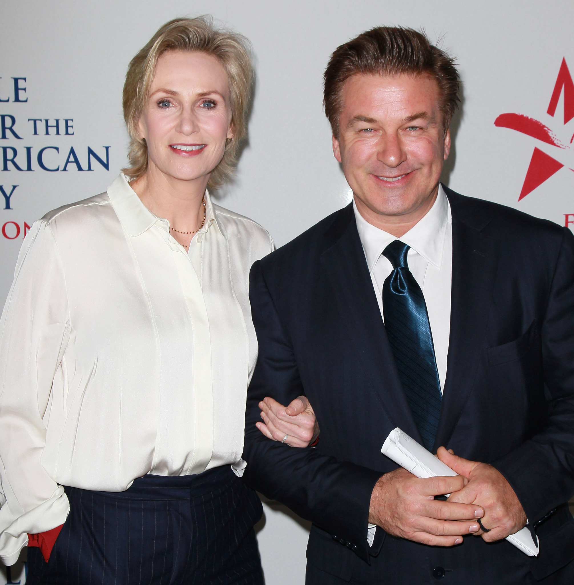 Alec Baldwin and Jane Lynch