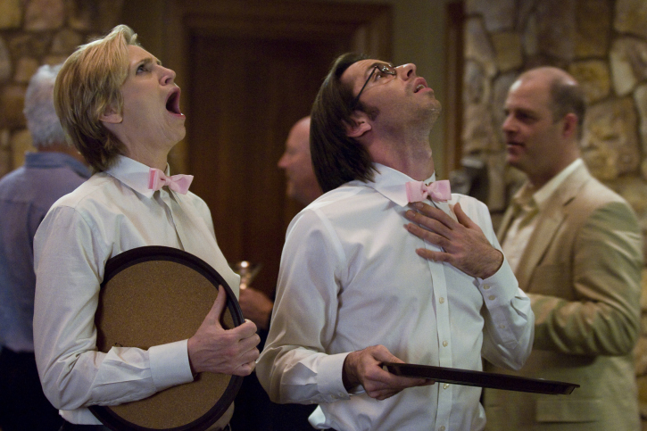 Still of Jane Lynch and Martin Starr in Party Down (2009)