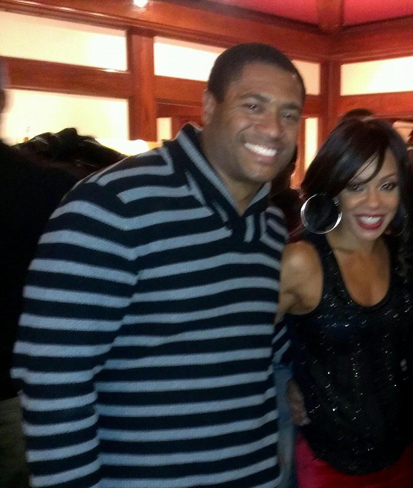 Wendy Racquel Robinson and Mandell Frazier on set of TV One's 