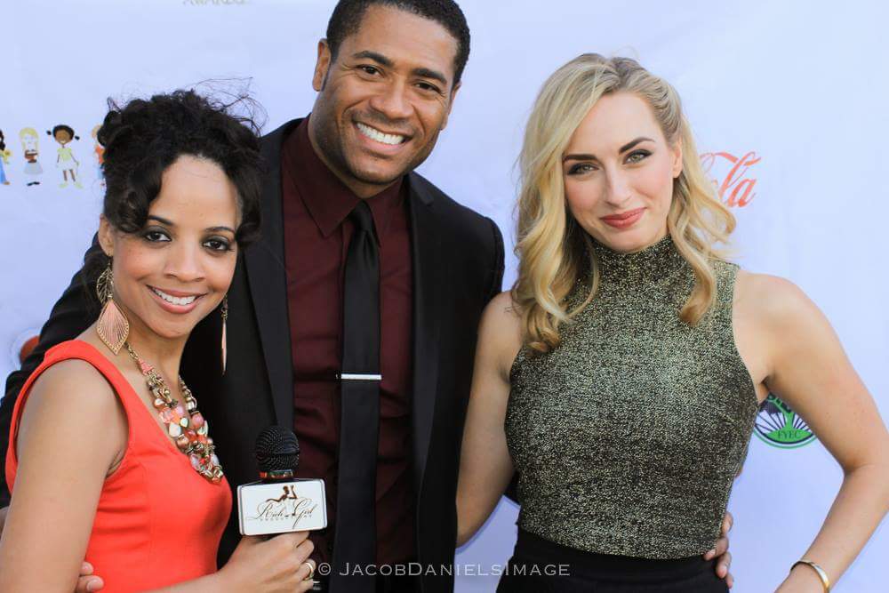 Rich Girl Network.TV Host Tensie Taylor, Actress Lyndsi LaRose and Mandell Frazier on the Red Carpet at event of the 1st Annual 