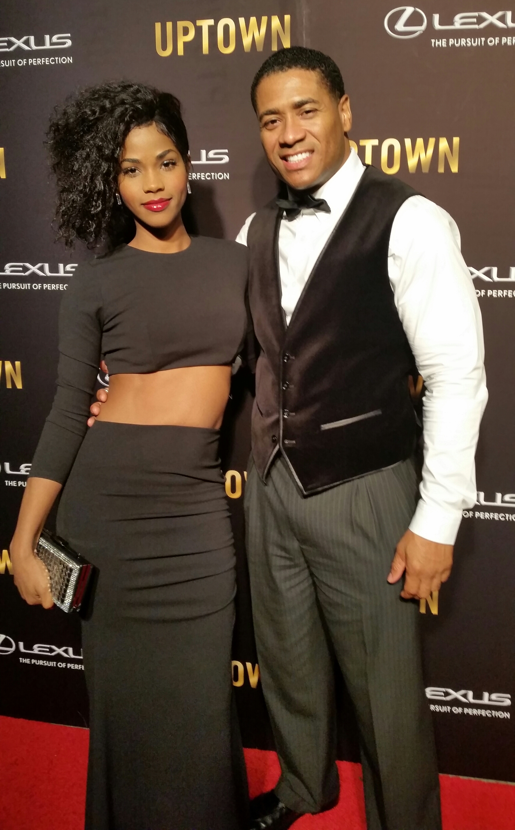 Actress Alicia Monet Caldwell and Mandell Frazier on the Red Carpet at event of 