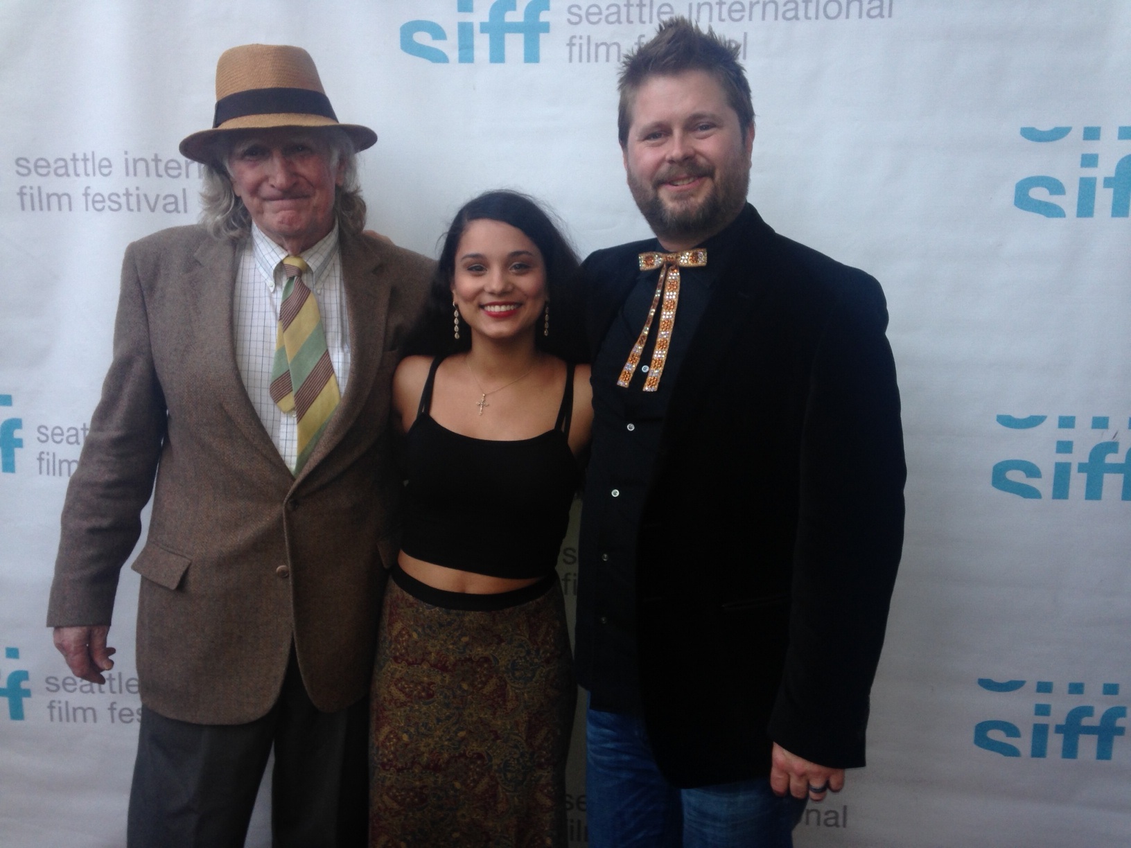 BFE Actors Wally Dalton, Kelsey Packwood and Director Shawn Telford at the 2014 Seattle International Film Festival.