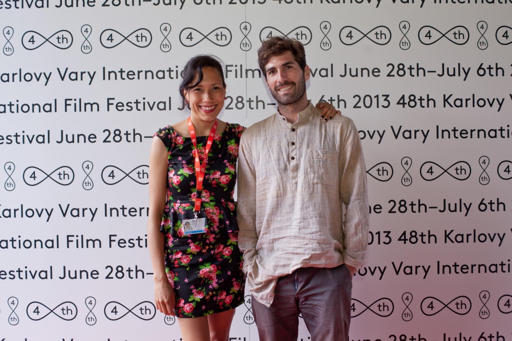Andrea Suárez Paz and Sam Fleischner at the 48th Karlovy Vary Film Festival.