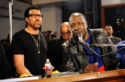 Quincy Jones, Lionel Richie and Wyclef Jean