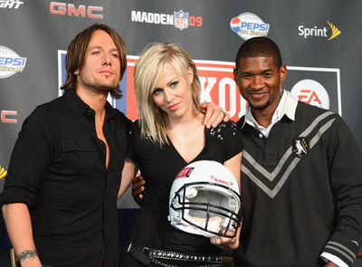 Usher Raymond, Keith Urban and Natasha Bedingfield