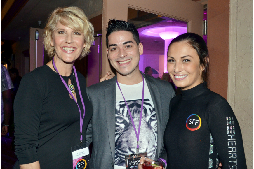 KT Curran, Jimmy DiPaola and Christina Norcia at Night of a Thousand Stars, Sarasota Film Festival