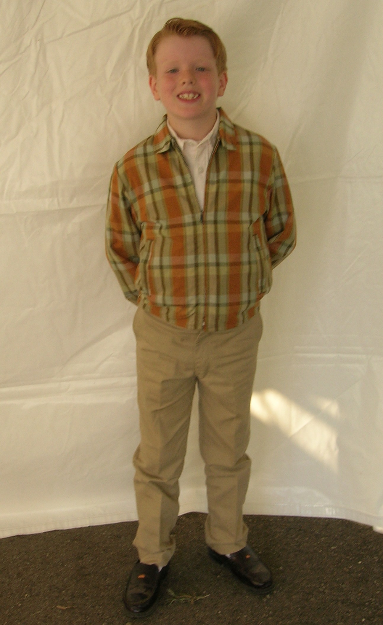 Jacob Warner as a classmate on the set of feature film 