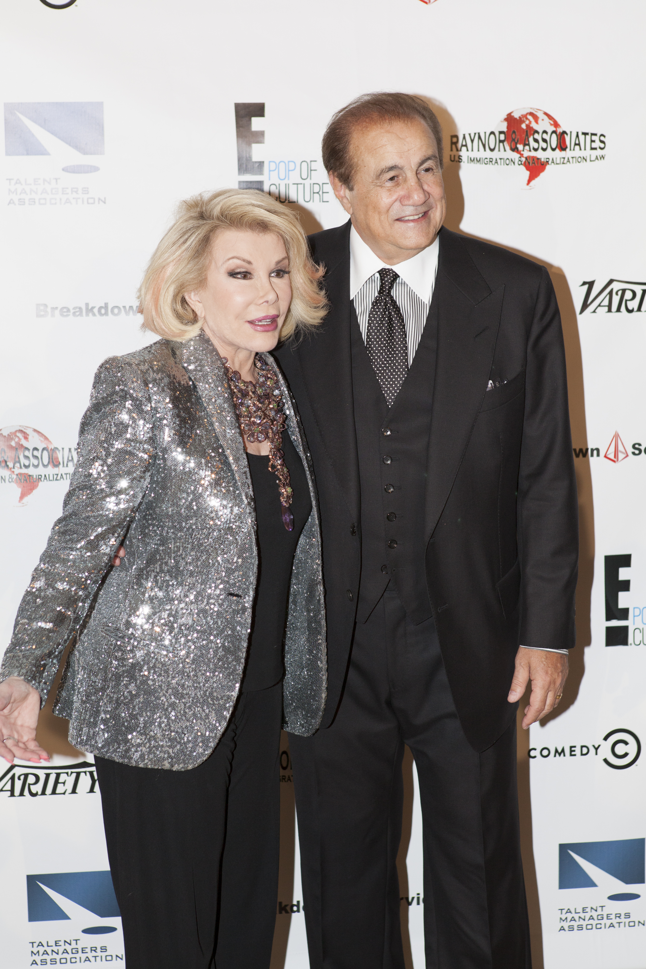 Joan Rivers and Larry Thompson at Heller Awards - TMA Heller Awards - September 19, 2013