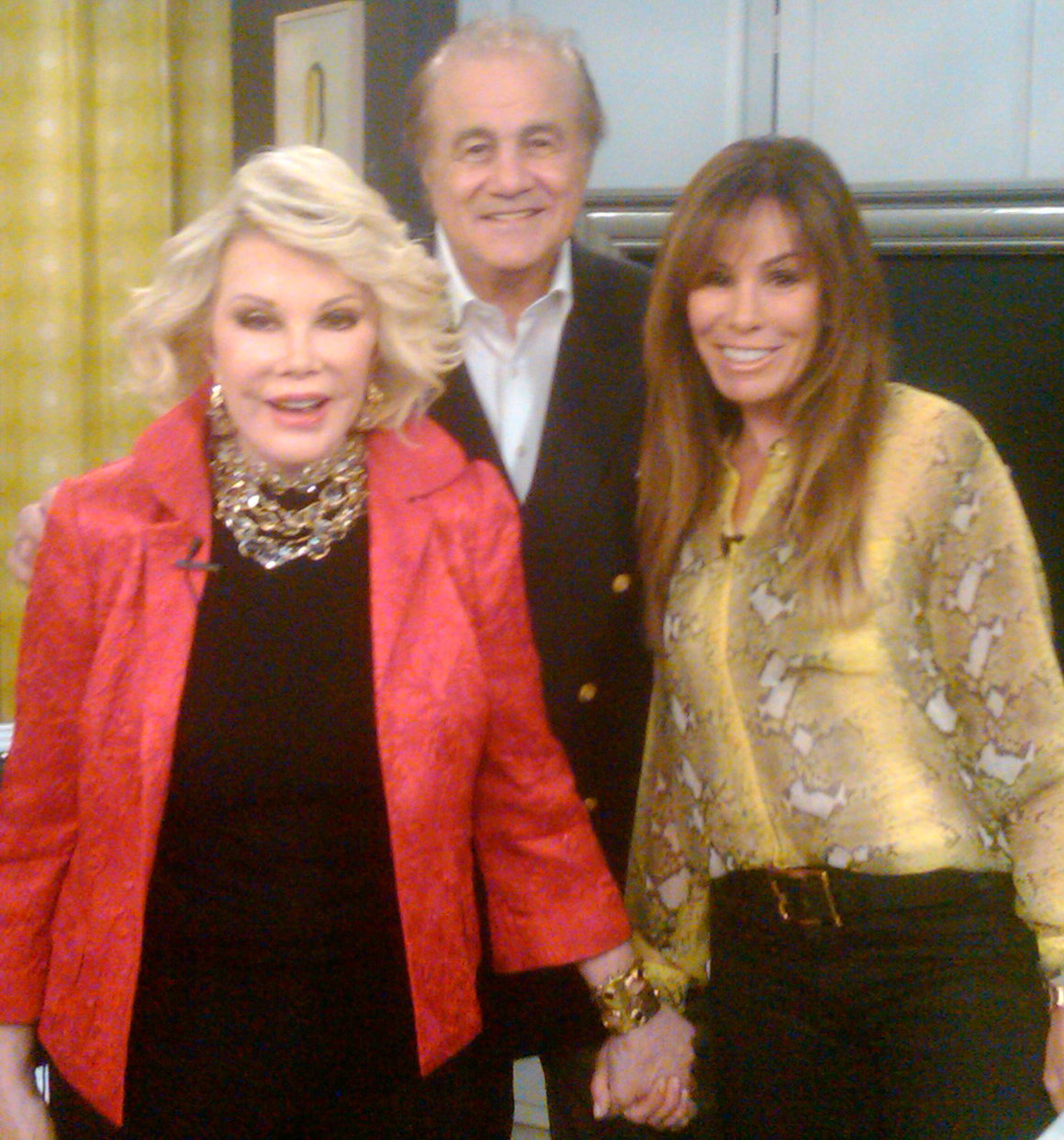 Larry A. Thompson with clients, Joan and Melissa Rivers.