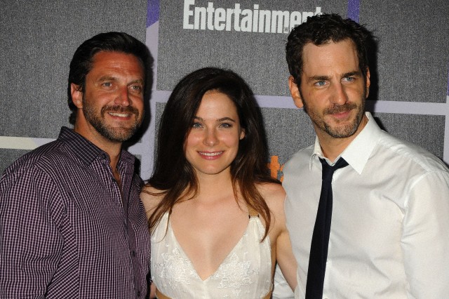 Raul Esparza, Caroline Dhavernas and Aaron Abrams at the EW '14 Comic Con Party