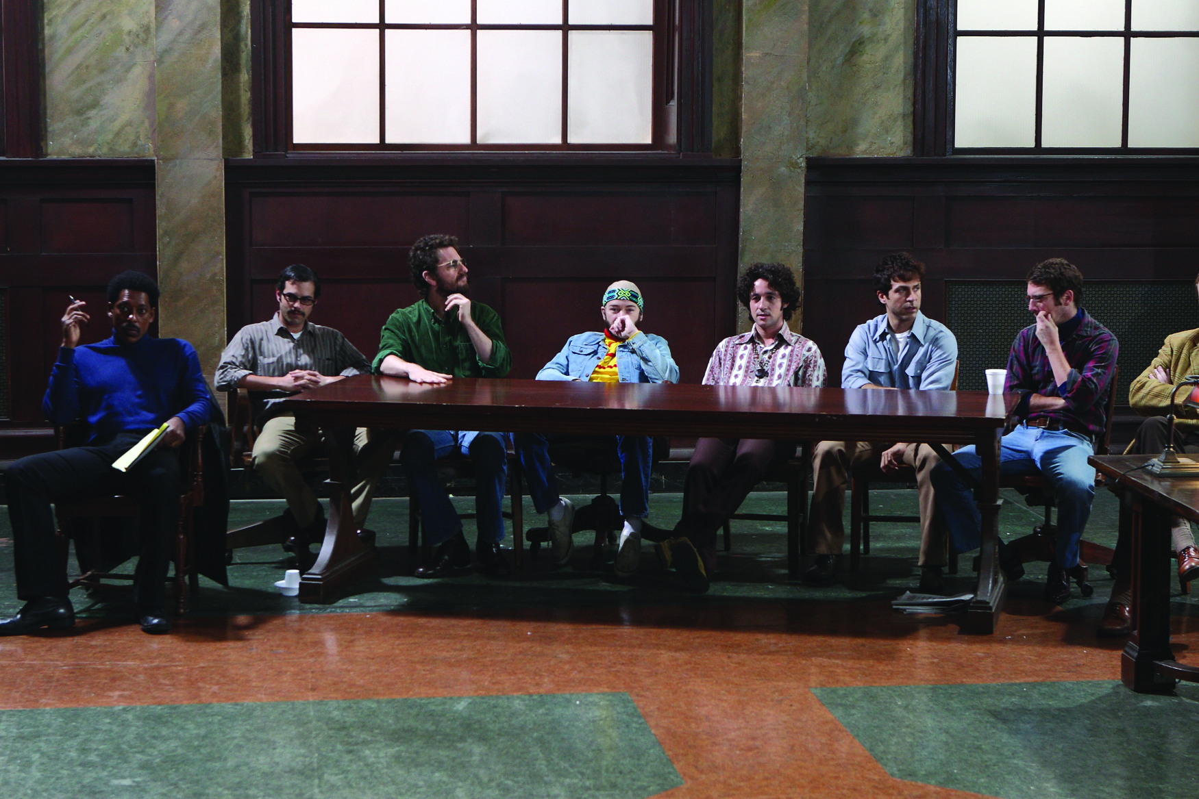 Still of Danny Masterson, Thomas Ian Nicholas, Jamie Elman, Andy Hirsch, Orlando Jones, David Julian Hirsh and Aaron Abrams in The Chicago 8 (2011)