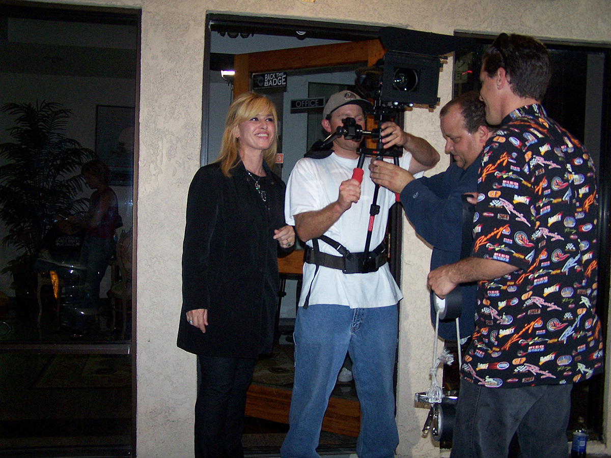 On the set of Amhurst with Director Rocky Costanzo.