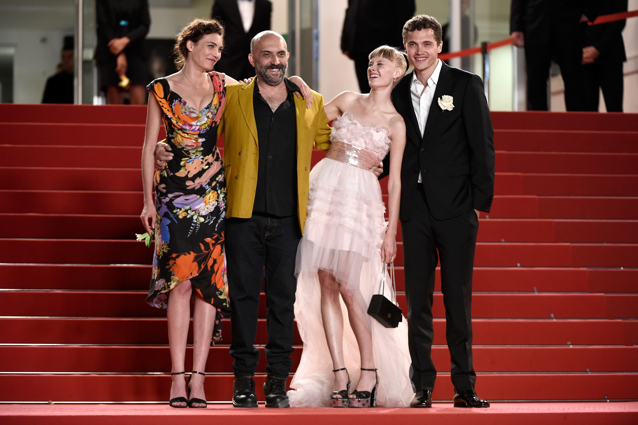 Gaspar Noé, Karl Glusman, Aomi Muyock and Klara Kristin at event of Love (2015)