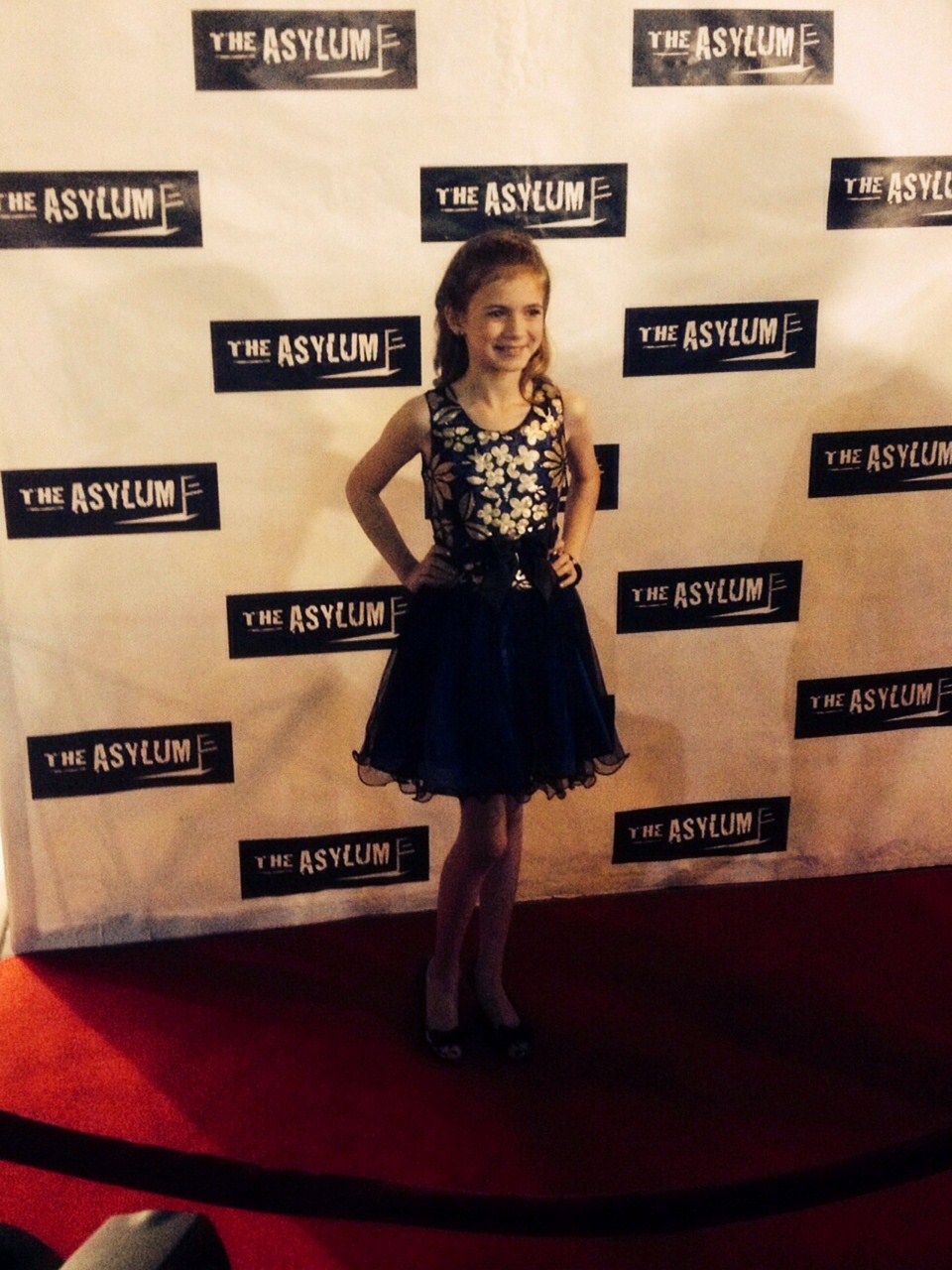 Emma Rose at the premier of Mega Shark vs Mecha Shark