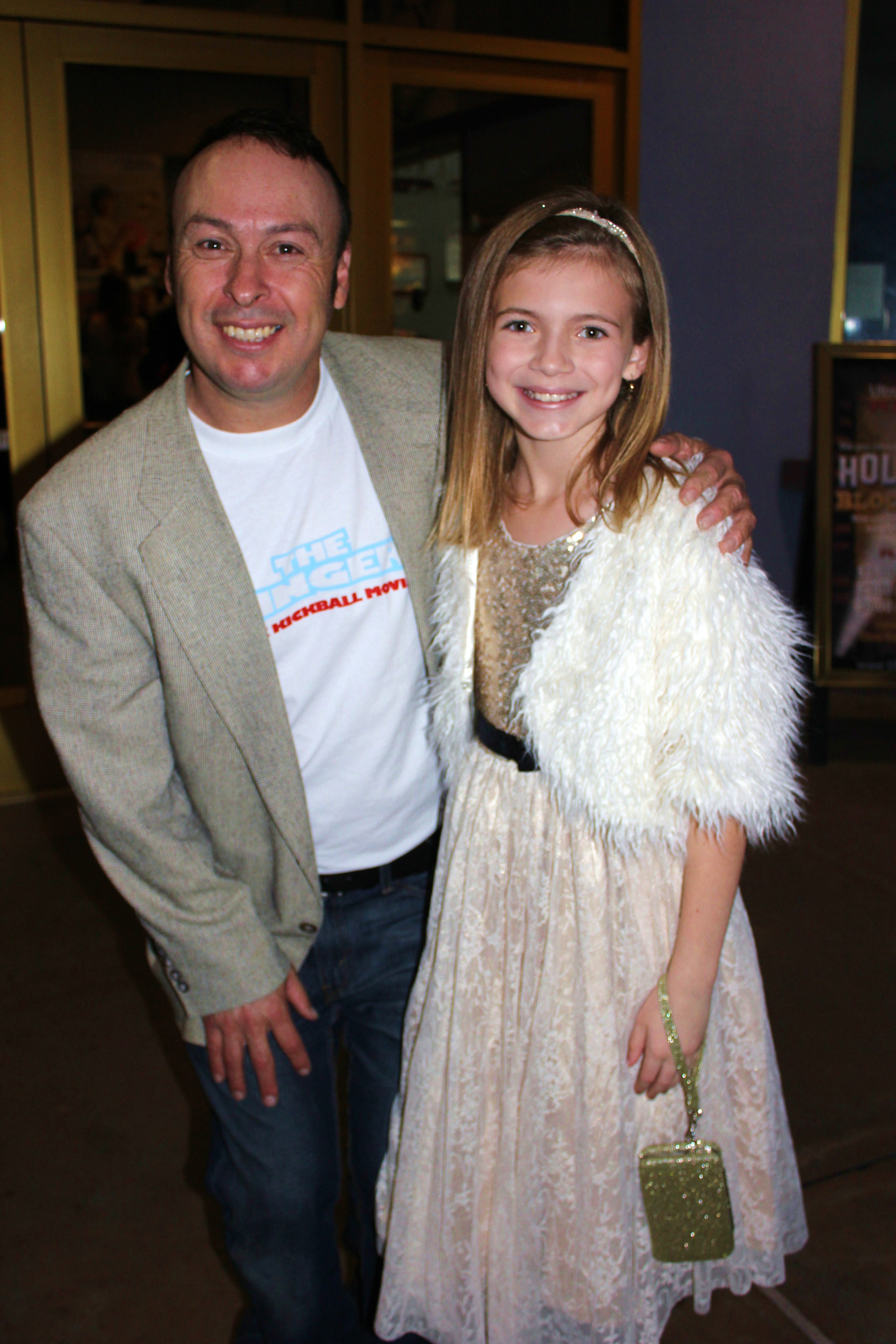 Emma Rose with Director David Ruiz at the premier of The Slingers