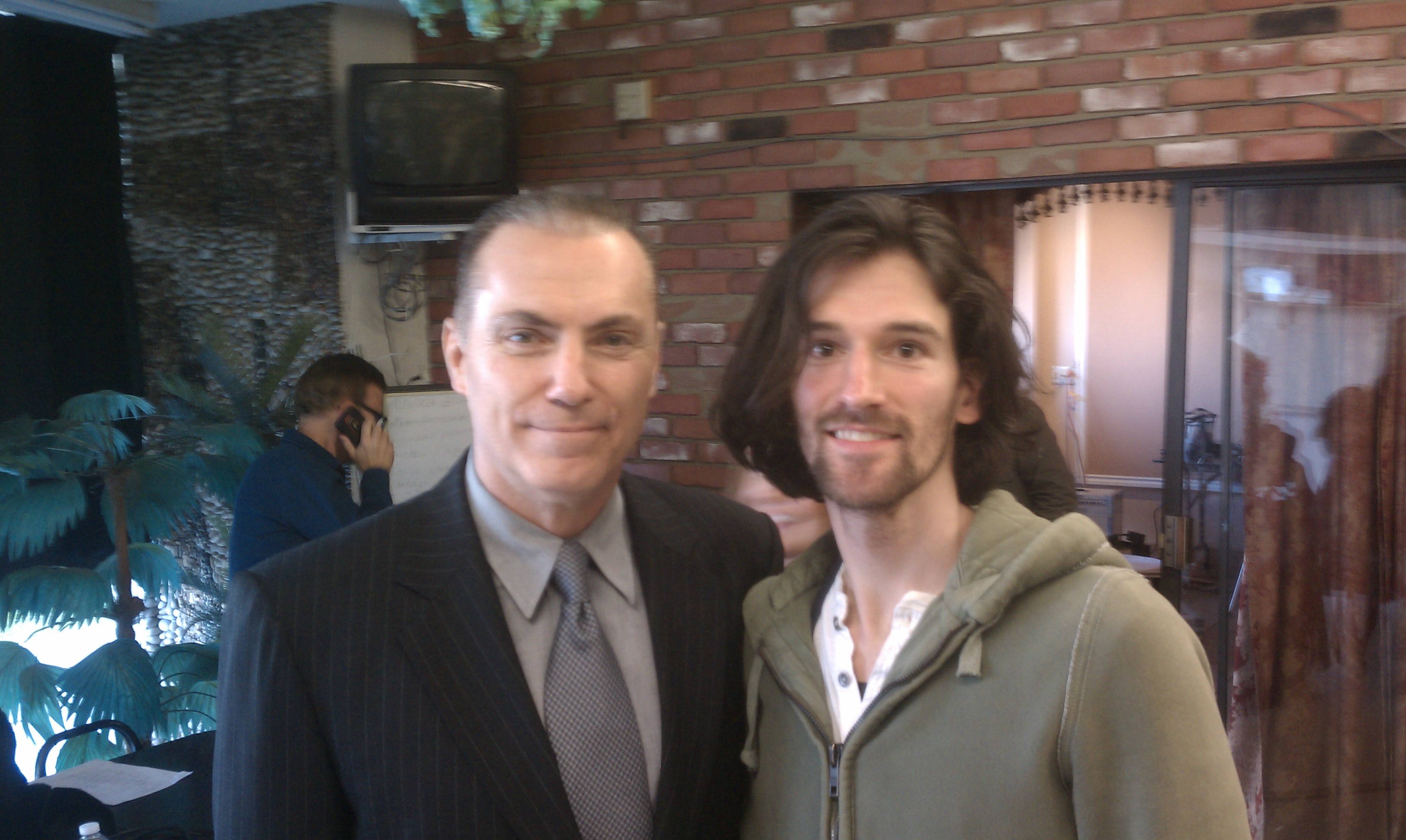 With the prolific Al Sapienza (Mikey Palmice from Sopranos) on the set of 