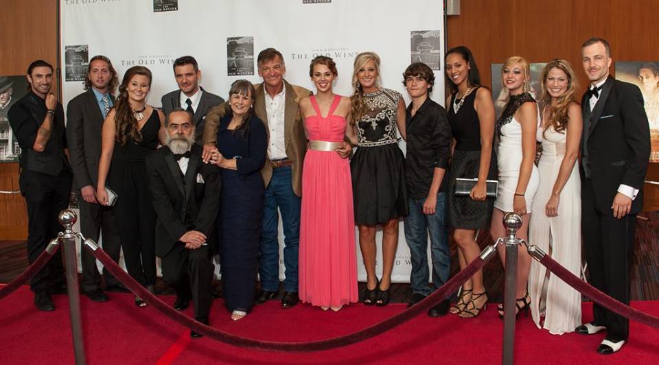 Alana Bullard and cast of The Old Winter at The Old Winter premiere.