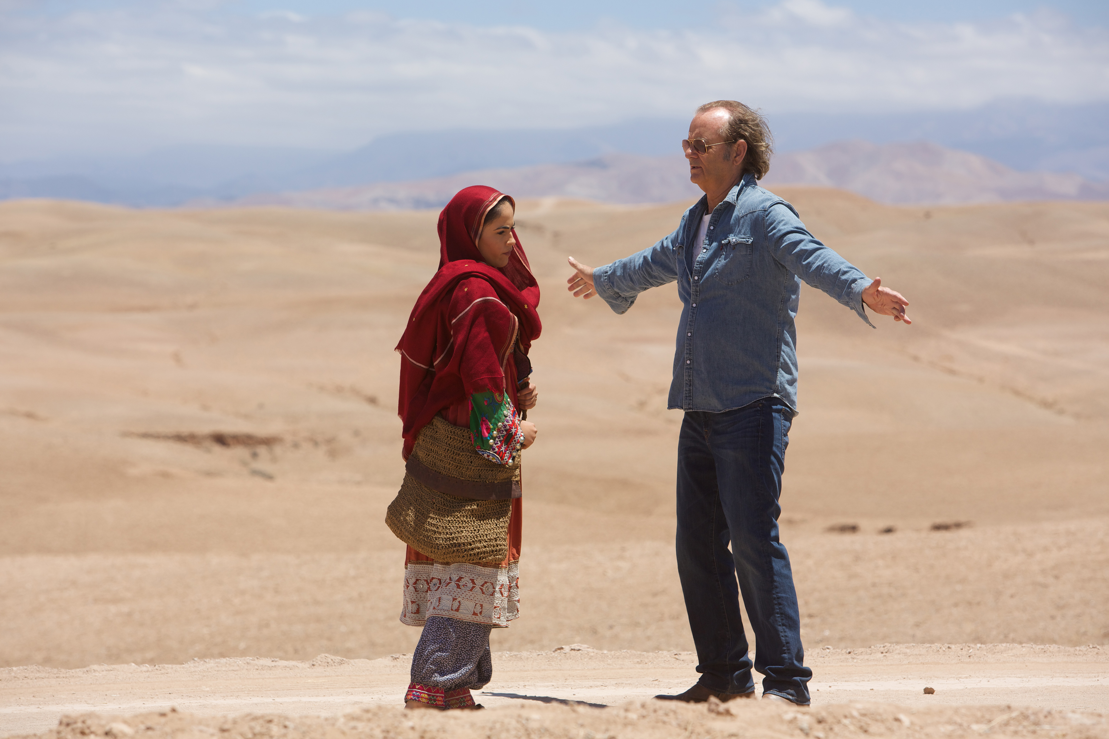 Still of Bill Murray and Leem Lubany in Rock the Kasbah (2015)