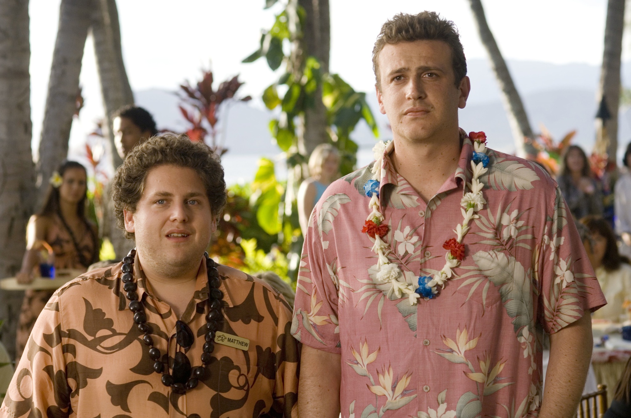 Still of Jason Segel and Jonah Hill in Forgetting Sarah Marshall (2008)