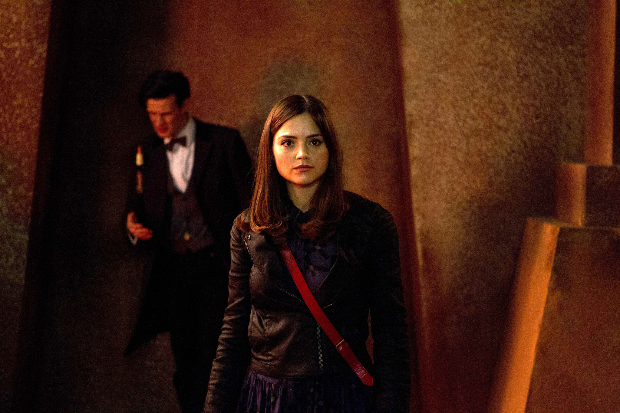 Still of Matt Smith and Jenna Coleman in Doctor Who: The Rings of Akhaten (2013)