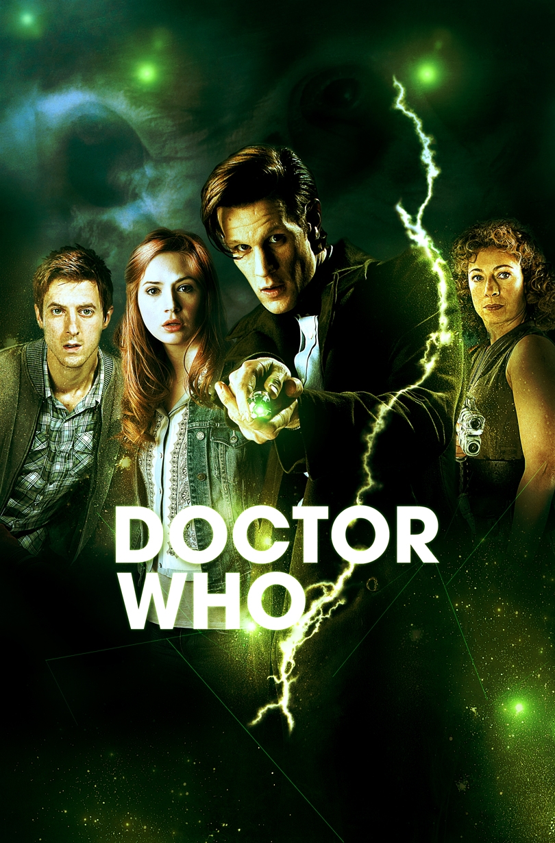 Alex Kingston, Matt Smith, Karen Gillan and Arthur Darvill in Doctor Who (2005)