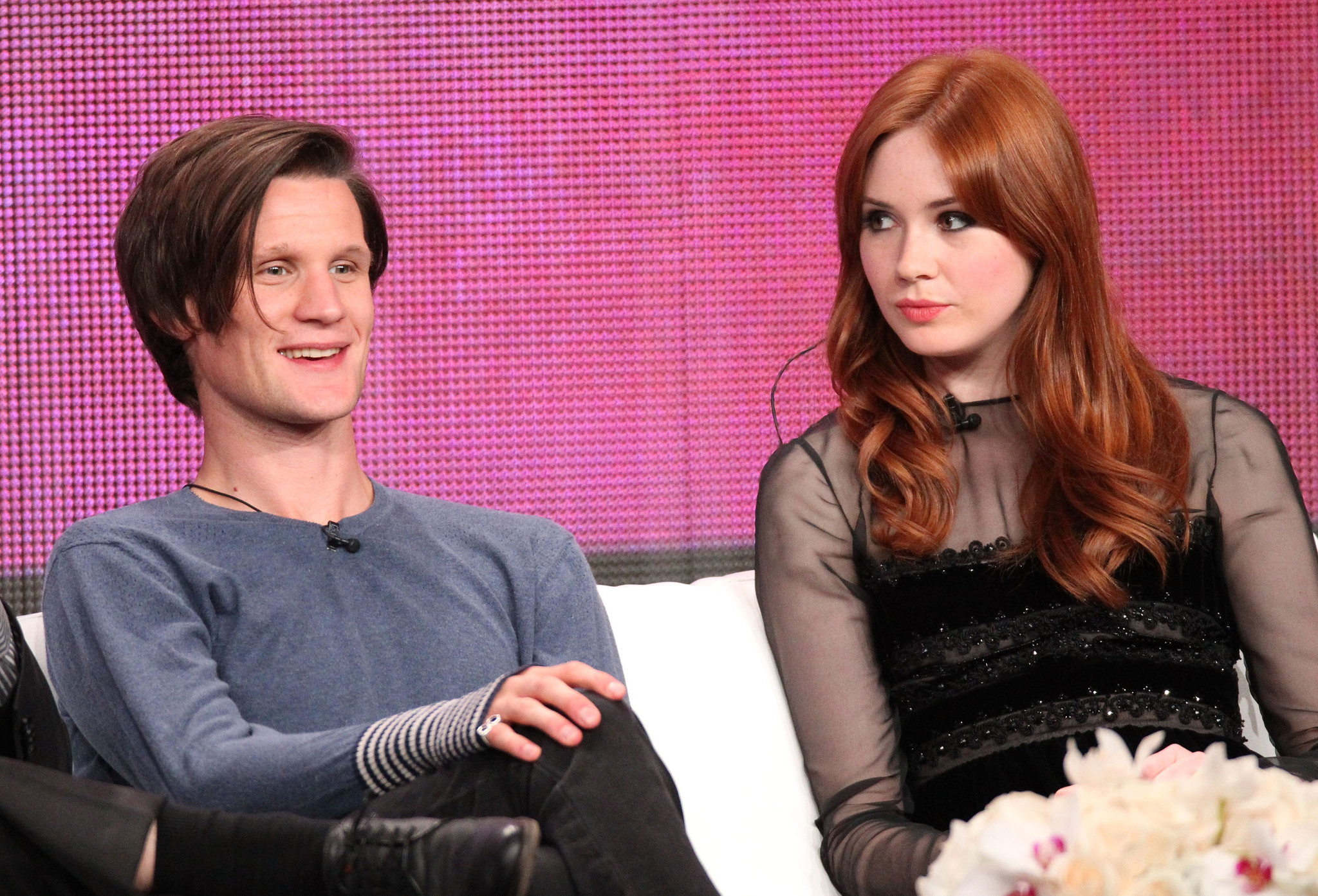 Matt Smith and Karen Gillan