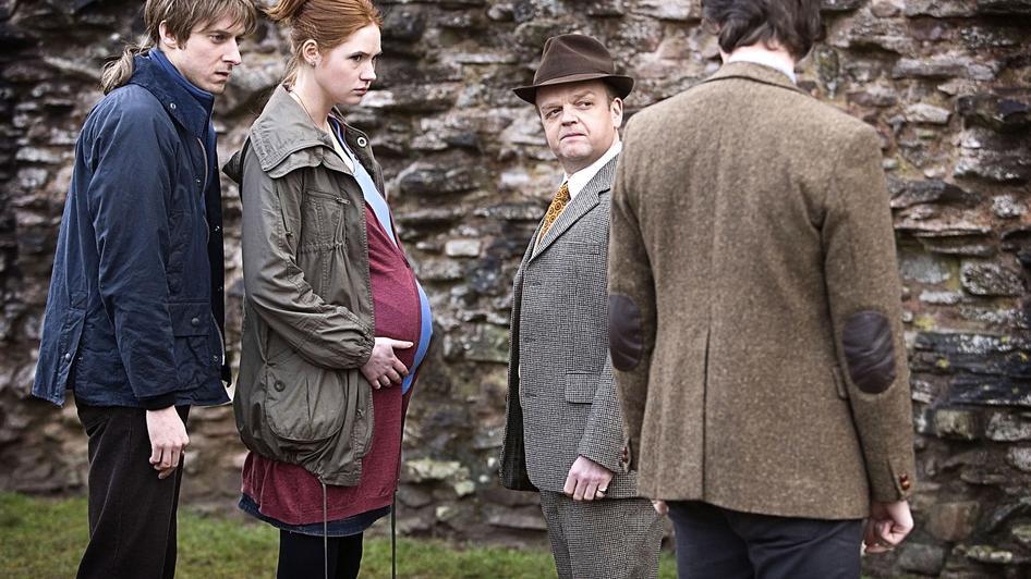 Still of Toby Jones, Matt Smith, Karen Gillan and Arthur Darvill in Doctor Who (2005)